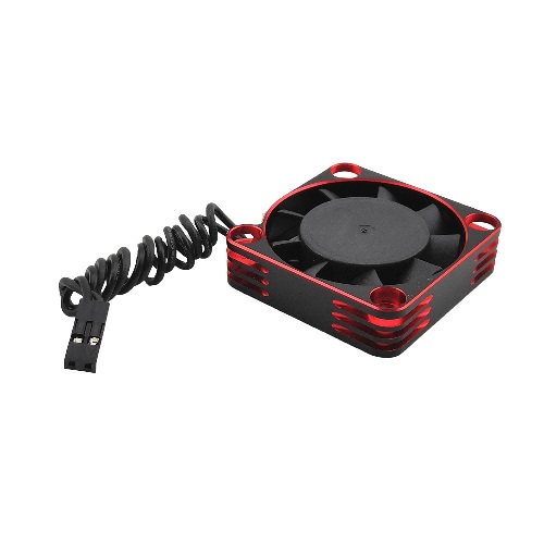 Aluminum CNC HIGH SPEED cooling fan 40x40mm for ESC-red
