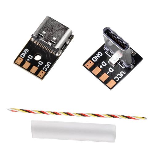 Type C Male to Type C Female USB Adapter by FLYWOO