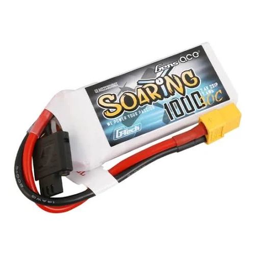 Gens ace G-Tech Soaring 1000mAh 11.1V 30C 3S1P Lipo Battery Pack with XT60 Plug