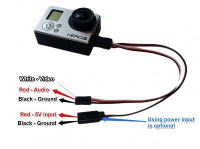 GoPro Hero 3 Adapter Cable for FPV Video Tx 