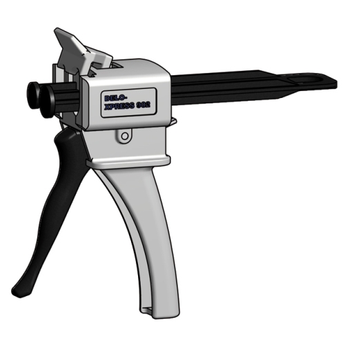 Glue Gun Applicator for ELAN-TEC, and other 50ml epoxy materials with 1:1 ratio mix