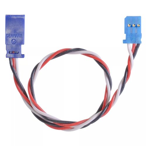 HD Silicone extension FUTABA 25-30cm long Twisted cable, made in germany