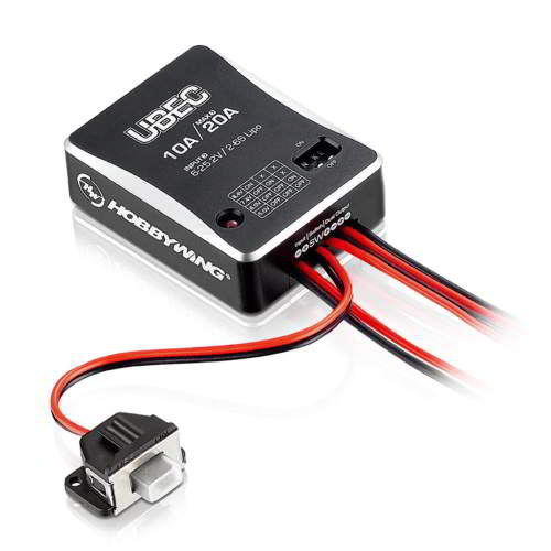 Hobbywing Power DC-DC UBEC Regulator 2-6S 10A 