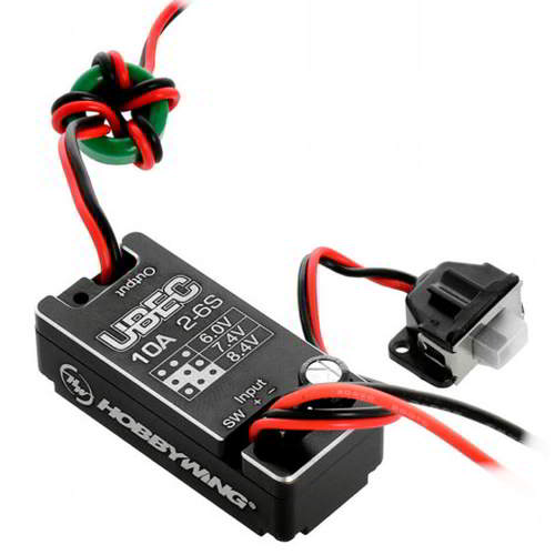 Hobbywing Power DC-DC Waterproof Sealed UBEC Regulator 2-6S 10A 