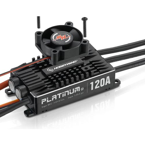 Hobbywing HW30203401 Platinum Pro 120A ESC V4 3-6s, 10A BEC #HW30203401