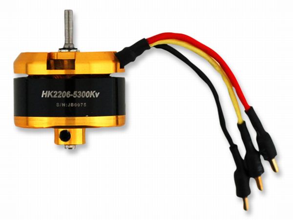 Scorpion Brushless Motor HK-2206-5300KV 2.5mm shaft Dia