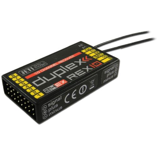 Jeti 10 Channel Receiver Duplex 2.4EX Rex10 # JDEX-RR10