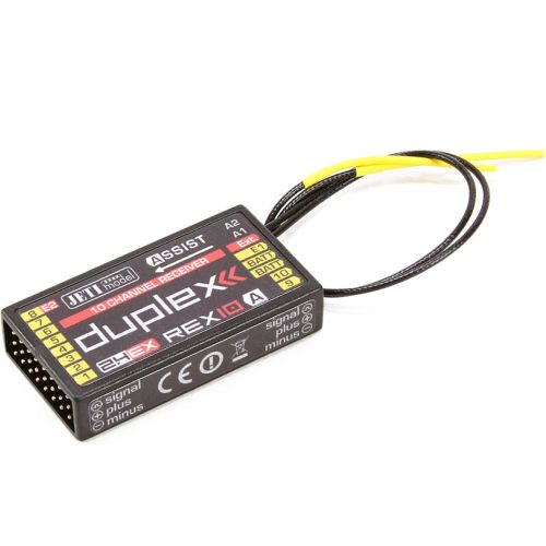 Jeti Duplex EX R10 REX Assist 2.4GHz Receiver w/Telemetry, Stabilization, Variometer, G-Force # JDEX-RR10A