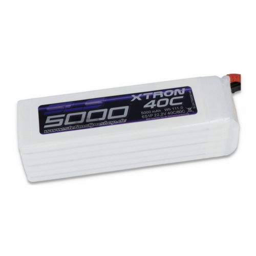 SLS XTRON 5000mAh 6S1P 22,2V 40C/80C Lipo pack