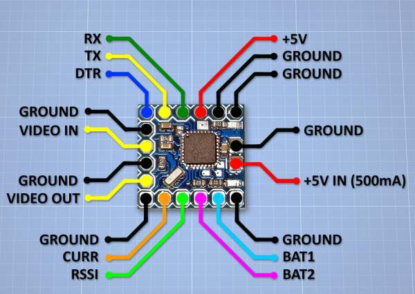 Micro MinimOSD with MultiWii OSD