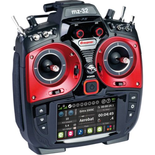 GRAUPNER MZ-32 HOTT Single Transmitter with Carry case, battery