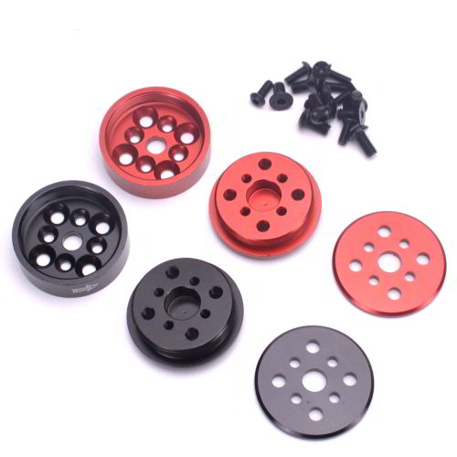 CNC Aluminum Quick Release Self-Tightening Prop Adapters for 20-24" props, 6mm hole Pair CW/CCW