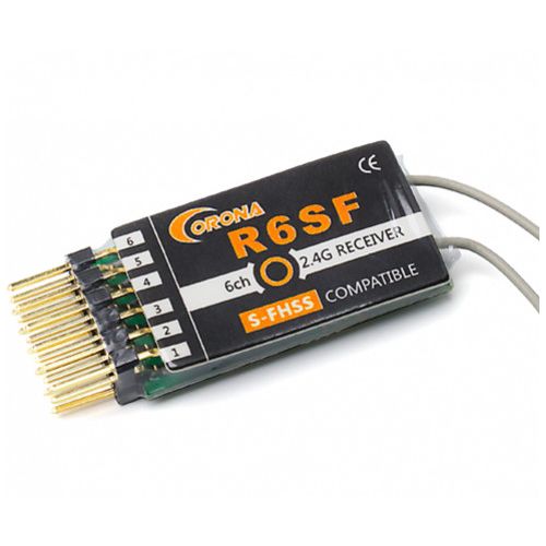Corona R6SF 2.4GHz S-FHSS/FHSS Compatible 6Ch Micro S.bus Receiver