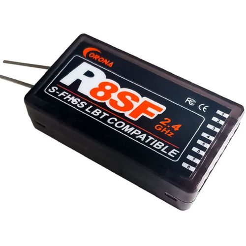 Corona R8SF 2.4Ghz Futaba 8CH S-FHSS Compatible Receiver