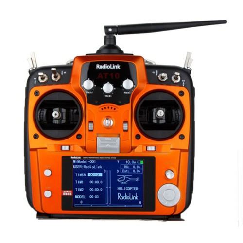 Radiolink AT10 Orange 2.4G 10CH Transmitter With R10D receiver