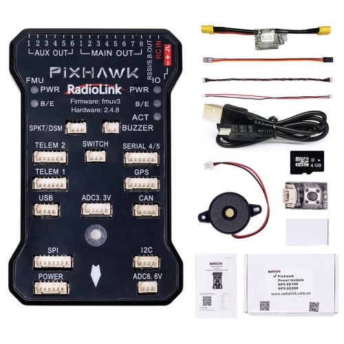 Pixhawk PX4 2.4.8 Advanced Autopilot Flight Controller Radiolink OSD, TELEMETRY