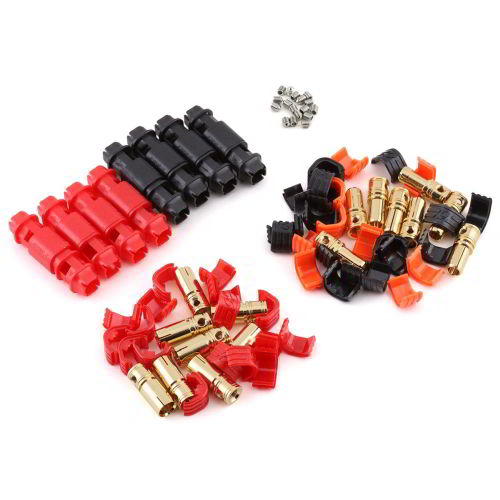 RCPROPLUS 6mm REB 6808 S.T. S6 P8 Solderless Supra X Battery connectors 8 pair REB-6808-ST-S6-P8