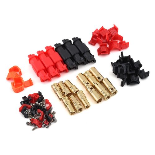 RCPROPLUS 8mm Solderless ELECTRIC Connector 3 sets (6M,6F,Red,Black)