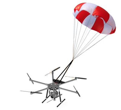 Rescue Parachute for Multicopters 3.0m2
