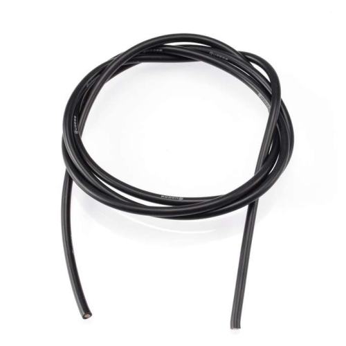 Silicone isolated Copper flex Wire 1.5mm2 16awg ,Black, 1meter