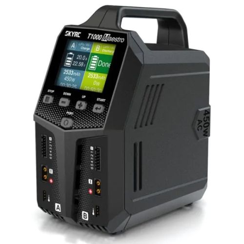 SkyRC T1000 Maestro AC/DC Duo Charger (AC 450W DC 1000W) #SKY100182