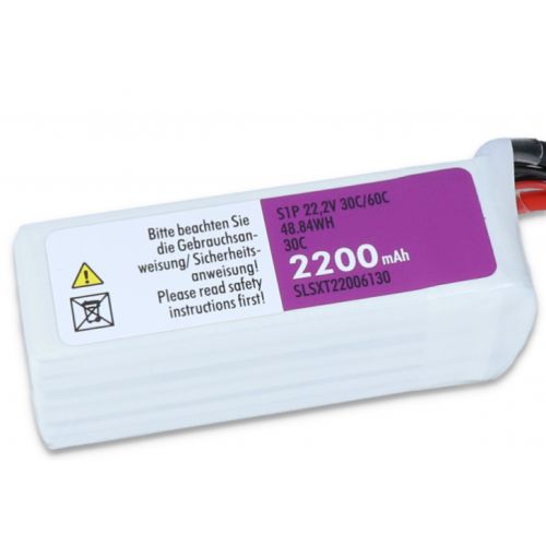 SLS XTRON 2200MAH 6S1P 22,2V 30C/60C , fits Raw 420 goblin