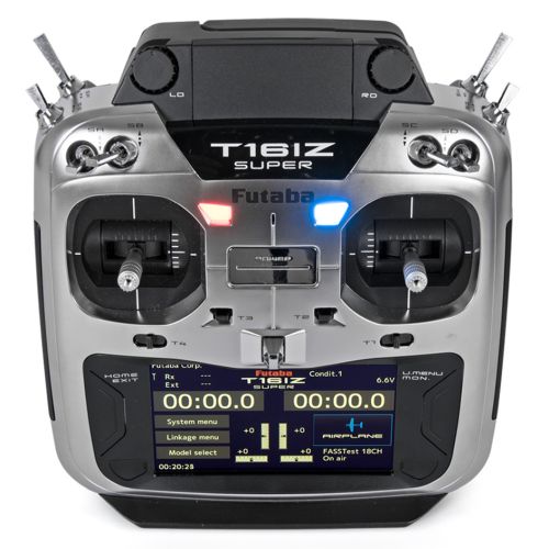 Futaba T16IZ-SUPER Radio Mode-2 - TX only, 2S LiPo, FASSTest, T-FHSS, S-FHSS Multimode