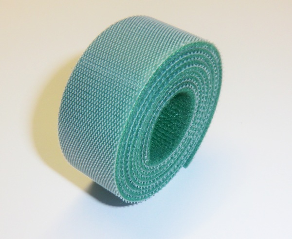Velcro Back-to back lock Fastener strap Green 1m