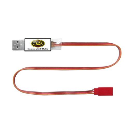 Scorpion V-Link II Cable USB Programmer for Commander and Tribunus series ESC 
