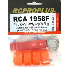 RCPROPLUS Battery Safety Cap w/Flag Pro D5/S5 set of 4PCS