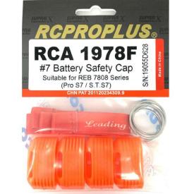 RCPROPLUS Battery Safety Cap w/Flag S7 ,set of 4 pcs