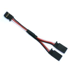 Y-connector Futaba silicone cable, gold plated connectors