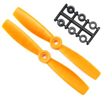 HQProp 4X4 Bullnose Carbon Composite Propellers 2pcs (CCW) Orange