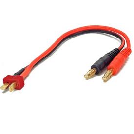 DEANS Charging Cable (T-Plug) Male to 4mm Bullet Banana 