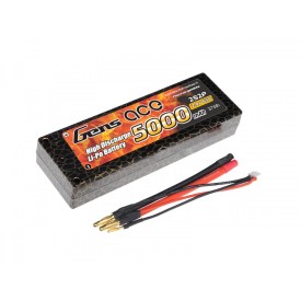 Gens ace 5000mAh 7.4V 65C 2S2P HardCase Lipo