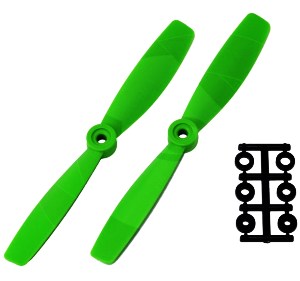HQProp 5X4.5 Bullnose Carbon Composite Propellers 2pcs Green (CCW)
