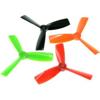 HQProp 4x4.5x3 Bullnose Triple Pusher Carbon Composite Propellers 2pcs Black (CCW)