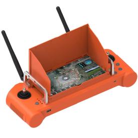 Skydroid SG12 2.4GHz 12CH Remote Control With R12 Receiver Orange Color