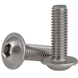 Half Round button Flange Head with Washer Hex Socket Allen Screw Bolt - M4x8