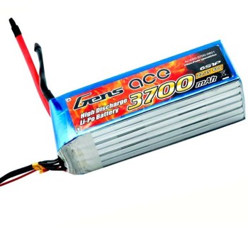 Gens ace 3700mAh 22.2V 60C 6S1P Lipo Battery Pack