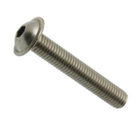 Socket Flanged Button Head Screws A2 Stainless M4*50mm, 10 pcs