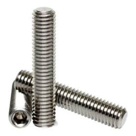 M3x20 A2 Hex Socket Flat Point Stainless Steel Grub Screws