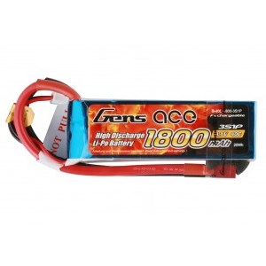 GENS ACE 1800mAh 11.1V 40C 3S1P Lipo Battery Pack