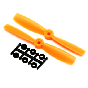 HQProp 5X4.5 Bullnose Pusher Carbon Composite Propellers 2pcs Orange (CW)