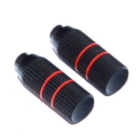 Jeti Aluminum stick tops for JETI transmitter tray black - red