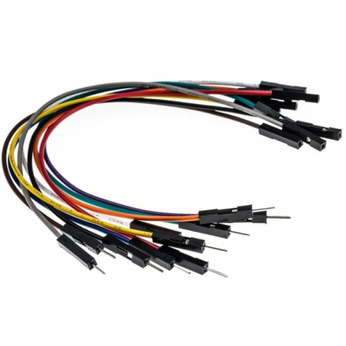 MIKROE-512, 40 piece Breadboard Jumper Wire Kit-Female to Female
